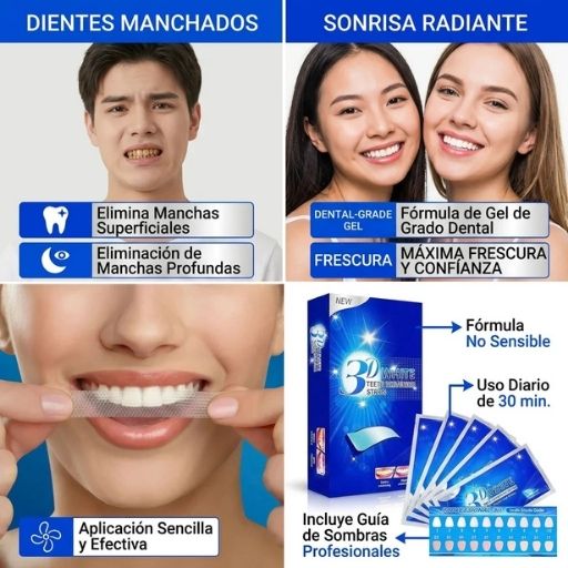 3D WHITE® Sonrisa Más Clara: Resultados Visibles desde la 1ª Aplicación
