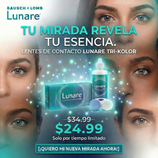 Lentes de Contacto Lunare Tri-Kolor + Kit de Limpieza + Estuche